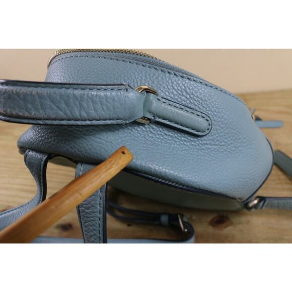 Kate Spade Backpack Blue Pebble Leather Jackson Medium Bag - Picture 14 of 16